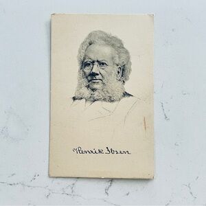 Vintage Henrik Ibsen Postcard